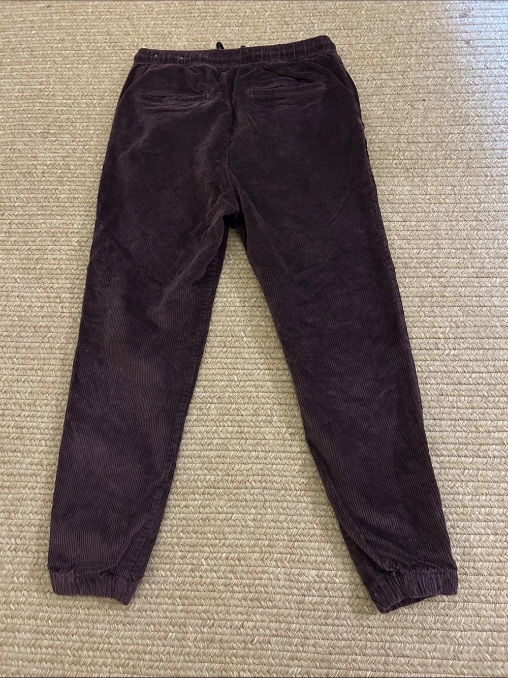 American Eagle Men’s size medium tall corduroy jogger in burgundy/dark purple
